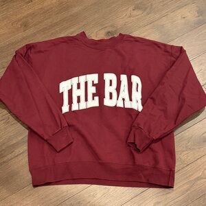 The Bar Women’s Maroon Sweatshirt Large